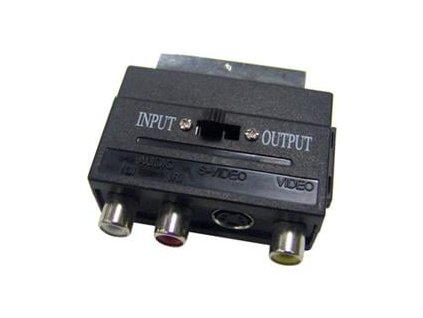 Sencor SAV 151-000 SCART konektor - 3x RCA/M+S-video konektor