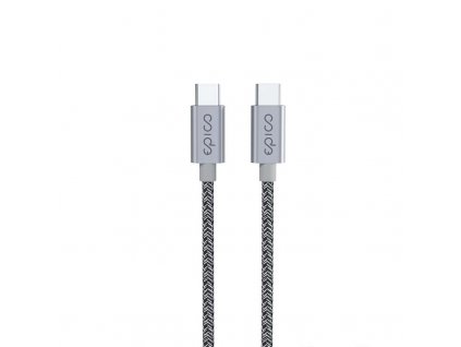 Epico Opletený kabel USB-C na USB-C 1.2m - vesmírně šedý