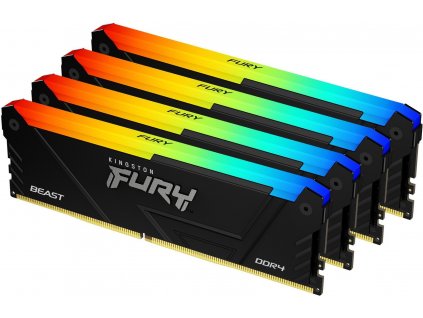 Kingston Fury Beast DIMM DDR4 64GB 2666MHz 1Gx8 RGB (Kit 4x16GB)