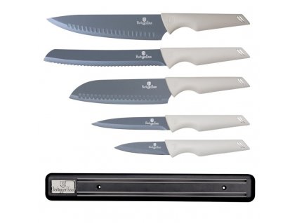 BerlingerHaus Sada nožů s magnetickým držákem 6 ks Aspen Collection