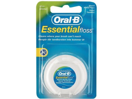 Oral-B EssentialFloss Mint Wax Dentální nit, 50 m