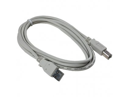 USB-A - USB B 1,8m šedý