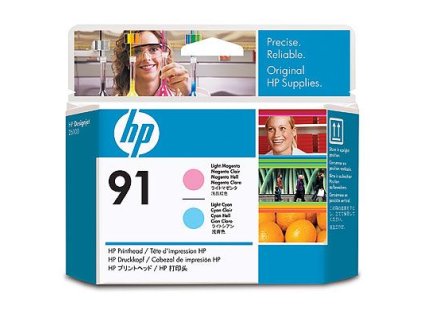 HP 91 Light Magenta a Light Cyan Printhead pro DJ Z6100, (C9462A) - originální