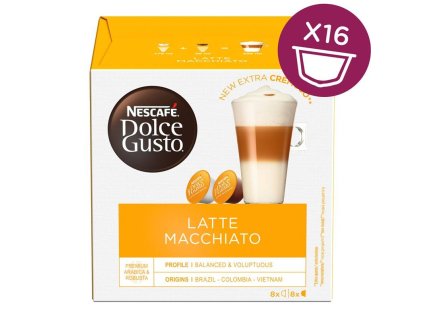 NESCAFÉ® Dolce Gusto® Latte Macchiatto kávové kapsle, 16 ks