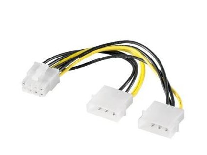 Redukce napájecí 2x5.25" Molex - 8 pin pro PCI-E grafické karty