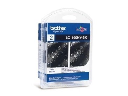 Brother inkoust LC-1100HY-Bk 2x, black (2x900 stran) - originální