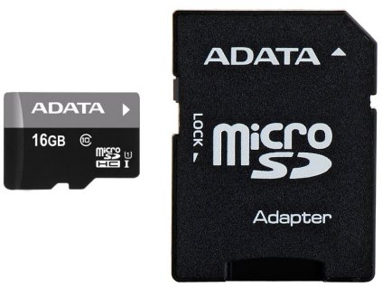 ADATA microSDHC Premier 16GB SDHC Cl10 + adaptér