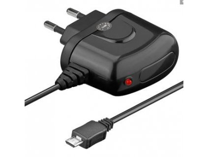 Nabíjecí zdroj s konektorem micro USB pro mobilní telefony na 230V, výstupní proud 1.2A