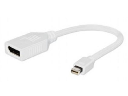 Gembird miniDisplayPort (M) na DisplayPort (F), bílá