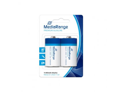 MediaRange Premium Alkalické baterie Mono D 1,5V blister 2ks/balení
