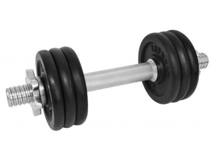 LifeFit Činka nakládací jednoruční 8 kg, 30mm tyč / 6x kotouč