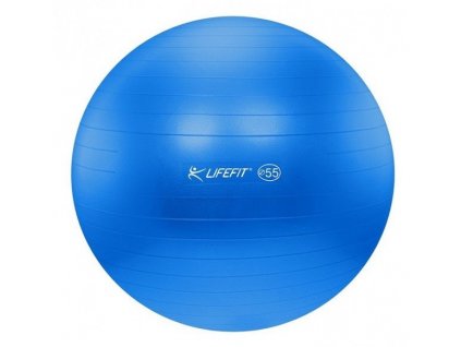 LifeFit Anti-Burst 55 cm, modrý gymnastický míč