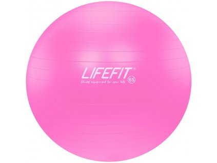 LifeFit Anti-Burst 65 cm, růžový gymnastický míč