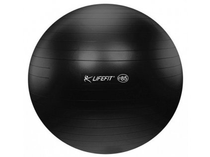 LifeFit Anti-Burst 85 cm, černý gymnastický míč