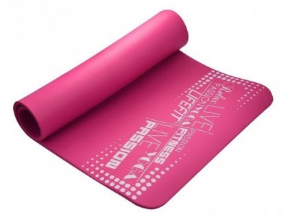 LifeFit Yoga Mat Exkluziv, 100x58x1cm, světle růžová podložka