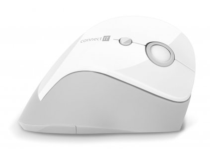 Connect IT For Health ergonomická vertikální myš, bílá