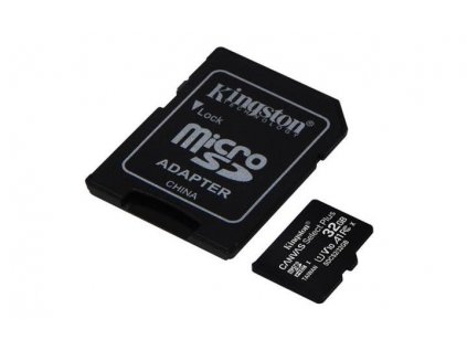 Kingston microSDHC 32GB Canvas Select Plus A1 C10 Card (rychlost až 100 MB/s) + SD adaptér