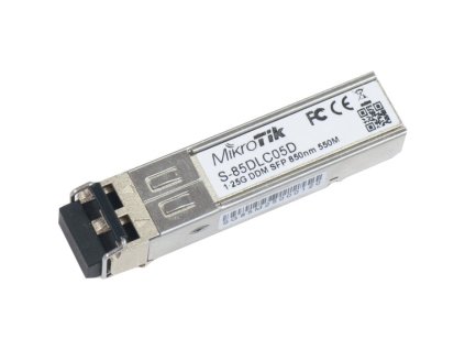 MIKROTIK SFP optický modul S-85DLC05D,MM,550m,1.25G,850nm