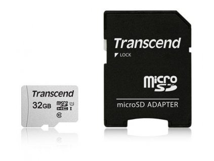 Transcend microSDHC 300S 32GB UHS-I + adaptér