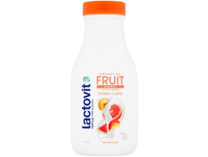 Lactovit FRUIT Broskev a grep Sprchový gel energetický 300ml