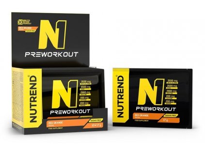 Nutrend N1 Pre-Workout 170 g, červený pomeranč