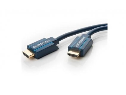ClickTronic HQ OFC kabel HDMI High Speed s Ethernetem, zlacené, 4K@60Hz, 2m