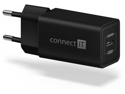 Connect IT Fast PD Charge nabíjecí adaptér 1×USB-C, 18W PD, černý