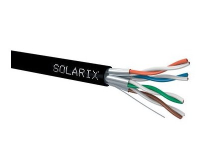 SOLARIX kabel, CAT6A, STP PE Fca, 500m, cívka