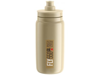 Lahev Elite  Fly 550ml, béžová/hnědé logo