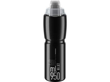 Lahev Elite  Jet Plus 950ml, černá/šedé logo