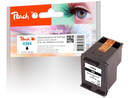 Peach H304 kompatibilní cartridge HP No. 304, N9K06AE, černá