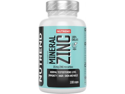 Nutrend MINERAL Zinc 100% CHELATE, 100 kapslí