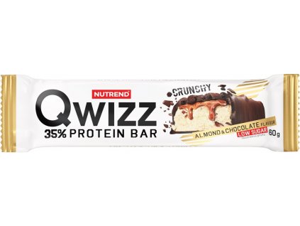 Nutrend QWIZZ protein bar 60 g, mandle+čokoláda