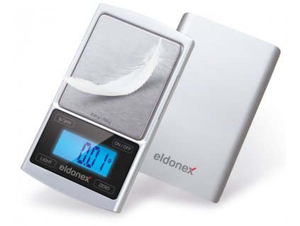 ELDONEX DiamondPro přesná setinová váha (0.01g), stříbrná