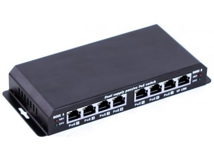 Maxlink 8 portový switch 10/100 Mbps se 7 PoE porty - bez napájecího adaptéru