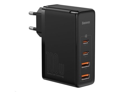 Baseus GaN2 Pro rychlonabíjecí adaptér 2x USB-C + 2x USB-A 100W černá