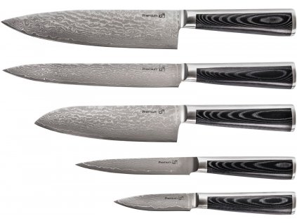 G21 Sada nožů Damascus Premium, Box, 5 ks