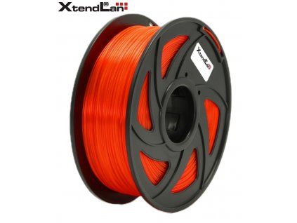 XtendLAN PETG filament 1,75mm průhledný oranžový 1kg