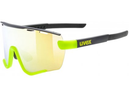 UVEX BRÝLE SPORTSTYLE 236 SET BLACK LIME MAT / MIRROR YELLOW (CAT. 2) + CLEAR (CAT. 0)