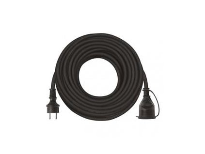 Venkovní prodlužovací kabel 25m / 1 zásuvka / černý / guma-neopren / 230 V / 2,5mm2