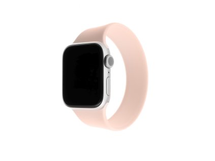 Elastický silikonový řemínek FIXED Silicone Strap pro Apple Watch 42/44/45mm, velikost L, růžový