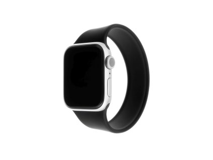 Elastický silikonový řemínek FIXED Silicone Strap pro Apple Watch 42/44/45mm, velikost XL, černý