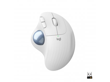 Logitech ERGO M575 Wireless trackball myš - bílý