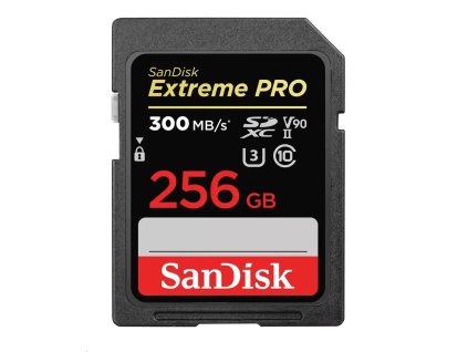 SanDisk Extreme PRO SDXC 256GB 300MB/s V90 UHS-II