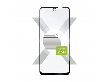 Ochranné tvrzené sklo FIXED Full-Cover pro Motorola Moto G71, lepení přes celý displej, černé