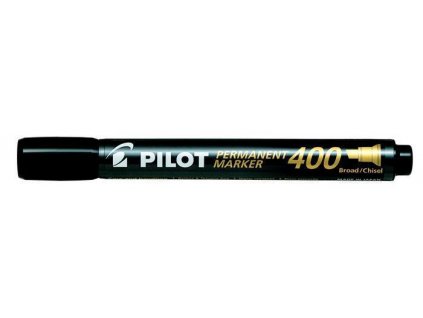 PILOT Permanentní popisovač "Permanent Marker 400", černá, 1,5-4 mm, klínový hrot