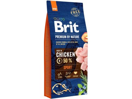 Brit Premium by Nature Sport 15kg granule pro psy