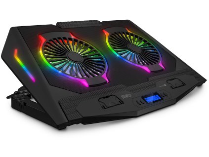 Connect IT NEO RGB chladicí podložka pod notebook, černá