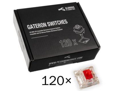 Glorious Gateron Red Switches, 120 ks