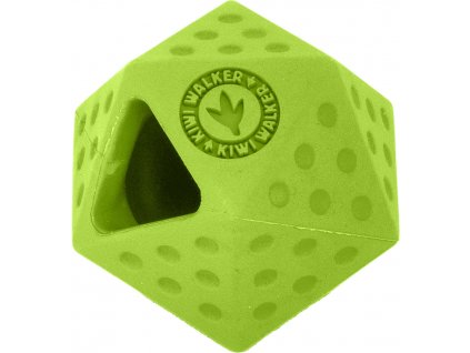 Kiwi Walker Gumová hračka ICOSABALL s dírou na pamlsky, Mini 6,5cm, Zelená